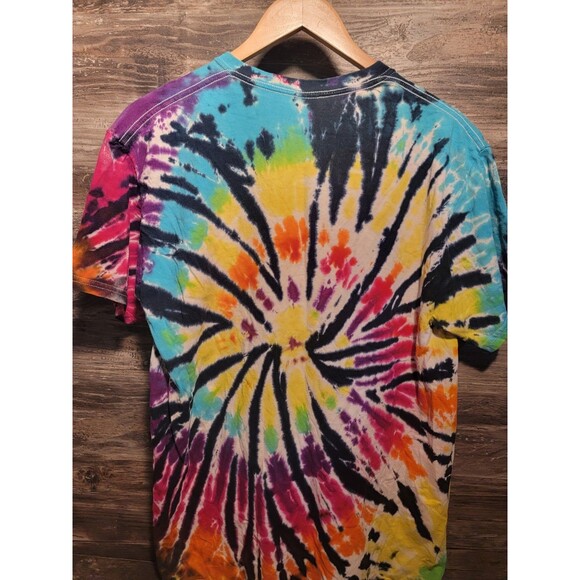 Cedar Point T-Shirt Y2K Snoopy Woodstock Tie Dye Vintage Sz L Color Tone - Picture 3 of 5